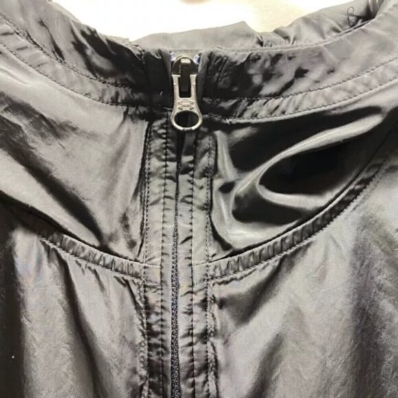 Under Armour UA Sportstyle Anorak Jacket Men's Medium Black Hooded 1/4 Zip - Picture 4 of 12